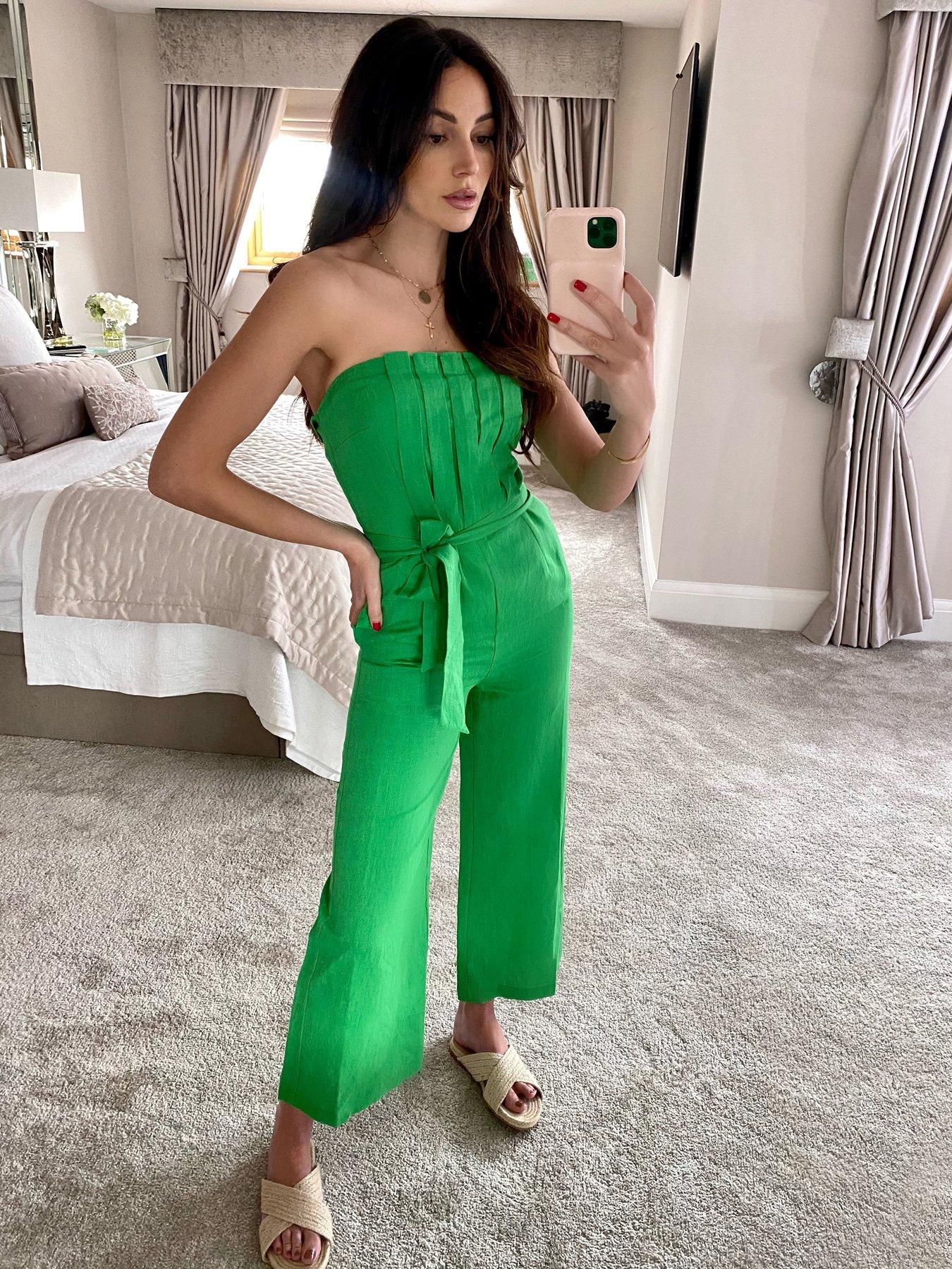 Michelle Keegan green jumpsuit